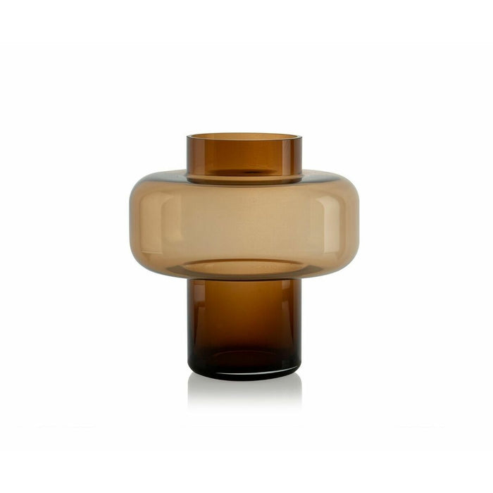 Vase Alexandra House Living Brown Glass 24 x 24 x 24 cm