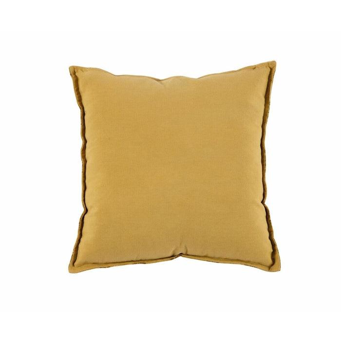 Cushion Alexandra House Living ROSE Mustard Velvet 45 x 10 x 45 cm