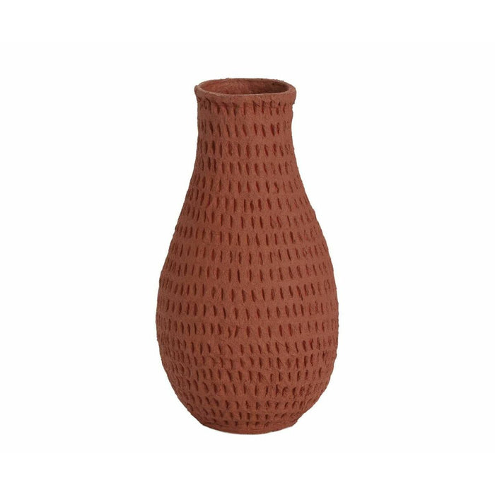 Vase Alexandra House Living Argile Terracotta Cotton Papier-mâché 8 x 26 x 8 cm