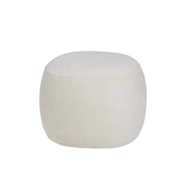 Pouffe Alexandra House Living Audry White Polyester 50 x 38 x 50 cm