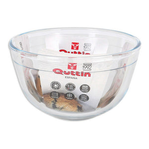 Mixing Bowl Quttin 105285 Glass ø 17,9 x 9,7 cm (ø17 cm - 1,1 L)