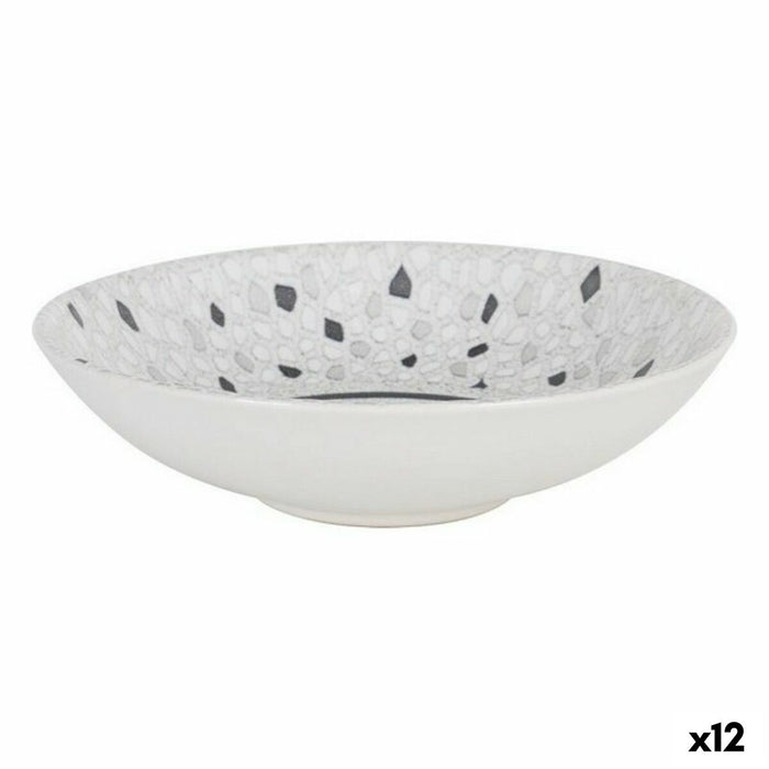 Deep Plate La Mediterránea Barroc Porcelain (12 Units) (ø 21 x 5,3 cm)