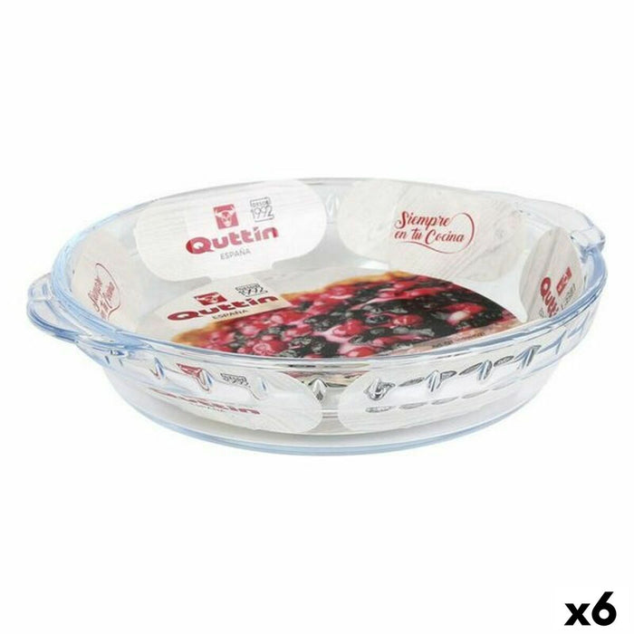 Serving Platter Quttin VEN8435476251533 Glass 20,2 x 17,8 x 3,8 cm (6 Units)