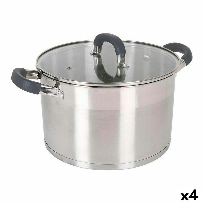 Casserole Quttin 4,7 L Ø 26 x 9 cm Steel (4 Units)