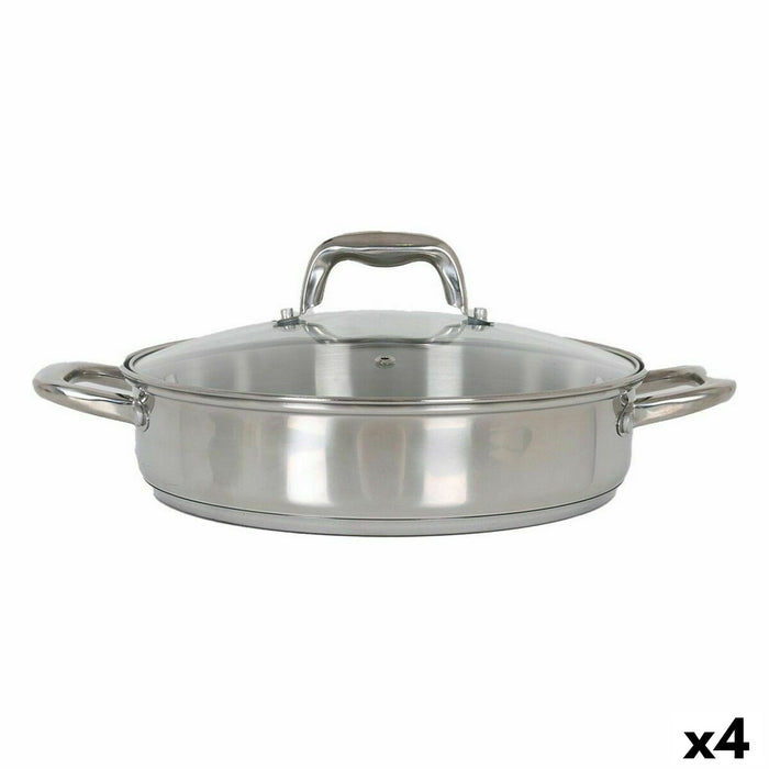 Casserole with glass lid Quttin 3,1 L (4 Units)