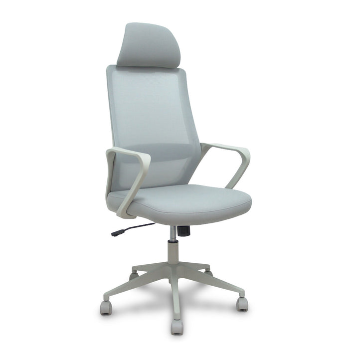 Office Chair with Headrest Foröl 053PGRN Grey