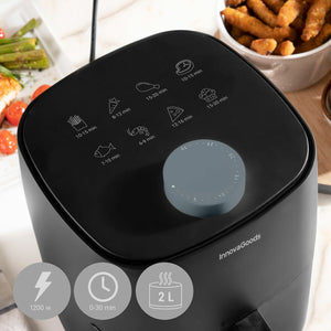 Air Fryer InnovaGoods Black 1200 W 2 L (Refurbished A)