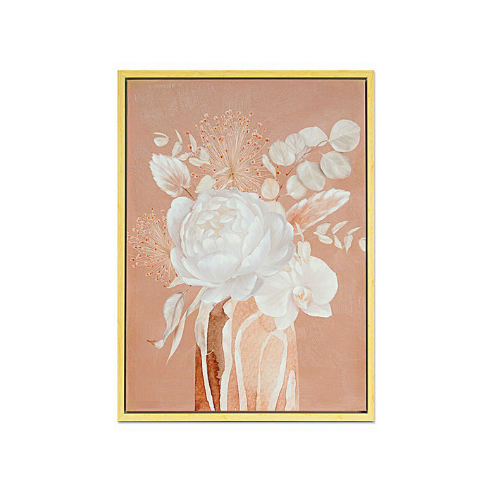 Painting Romimex Tile Canvas Flowers 60 x 80 x 4 cm