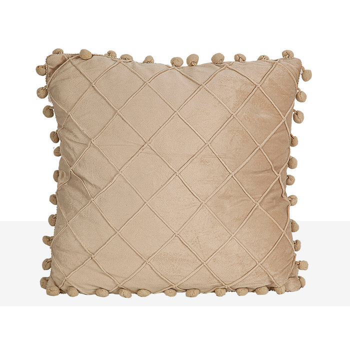 Cushion Romimex Beige 40 x 5 x 40 cm