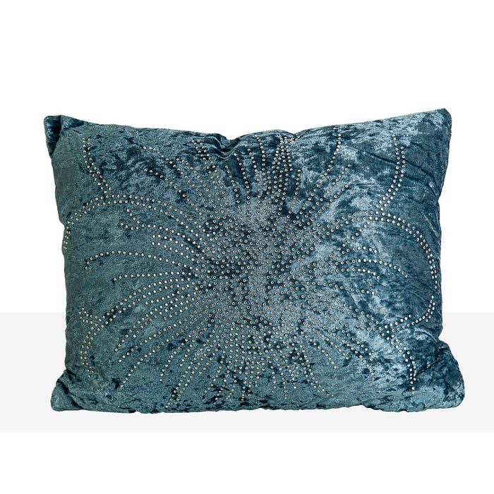 Cushion Romimex Blue 30 x 40 x 10 cm