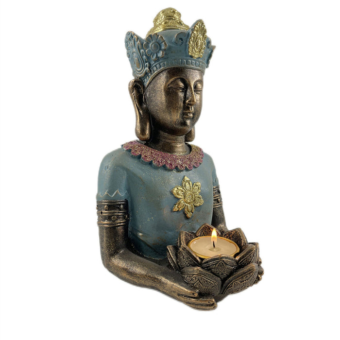 Bust Romimex Resin Buddha Candleholder 29 x 16 x 16 cm