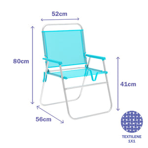Folding Chair Marbueno Aquamarine 52 x 80 x 56 cm