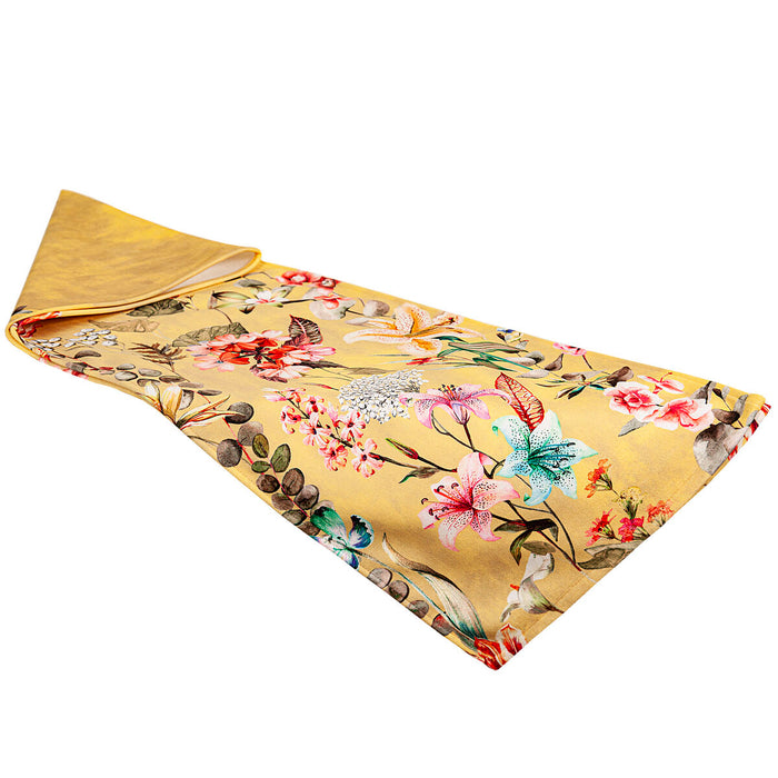 Table Runner Romimex Yellow 180 x 30 x 1 cm