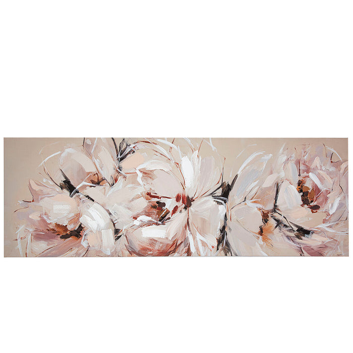 Oil Painting Romimex Canvas Flowers 150 x 50 x 4 cm