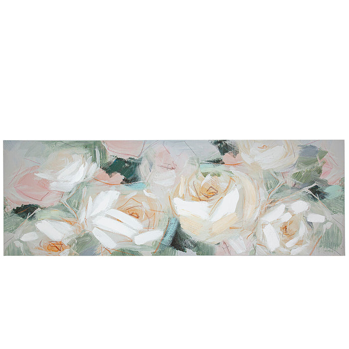 Oil Painting Romimex Canvas Flowers 150 x 50 x 4 cm