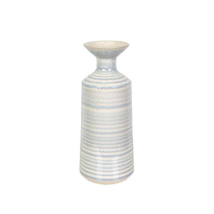 Vase Romimex Blue White Ceramic 16 x 40 x 16 cm