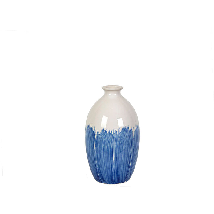 Vase Romimex Blue White Ceramic 18 x 31 x 18 cm