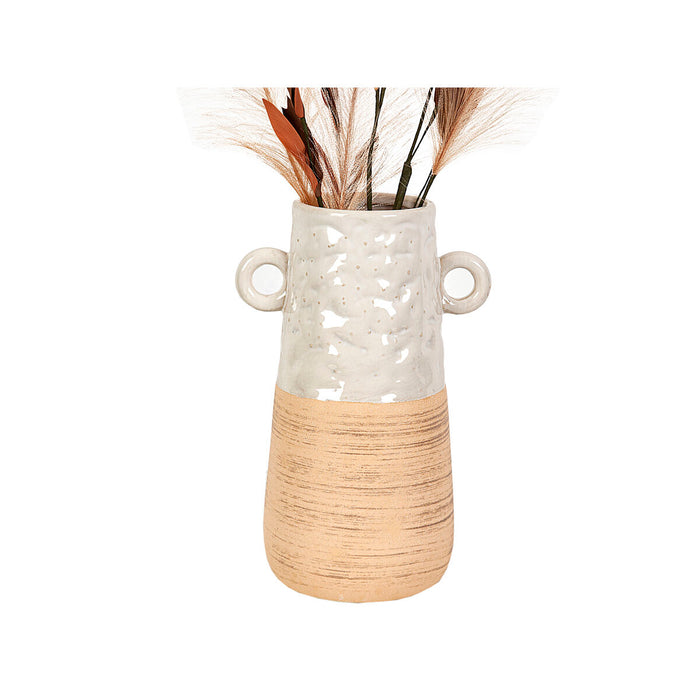 Vase Romimex Beige Ceramic 20 x 30 x 20 cm With handles