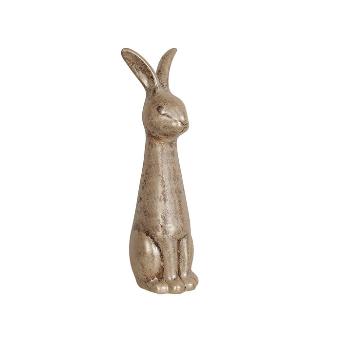Decorative Figure Romimex Beige Ceramic Rabbit 19 x 70 x 22 cm