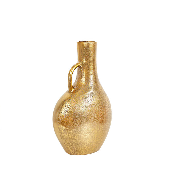 Vase Romimex Golden Aluminium 21 x 35 x 12 cm With handle