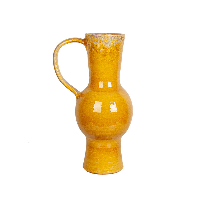 Vase Romimex Mustard Ceramic 30 x 50 x 20 cm With handle