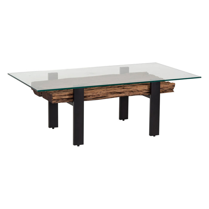 Centre Table Romimex Brown Black 70 x 45 x 130 cm