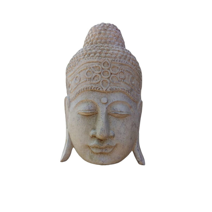 Bust Romimex Beige Wood Buddha