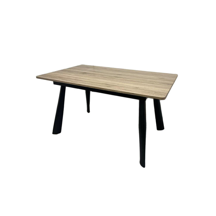 Expandable table Romimex Brown Metal MDF Wood 90 x 76 x 90 cm