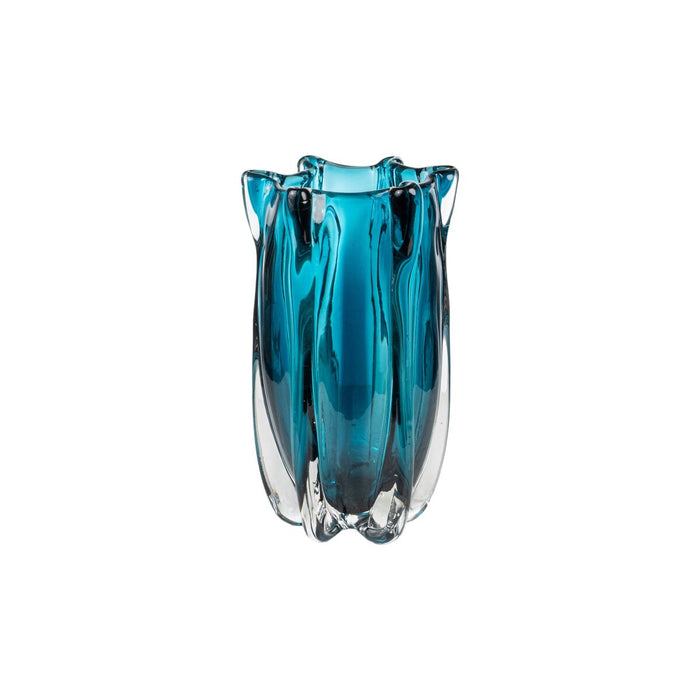Vase Romimex Blue Glass 17 x 30 x 17 cm