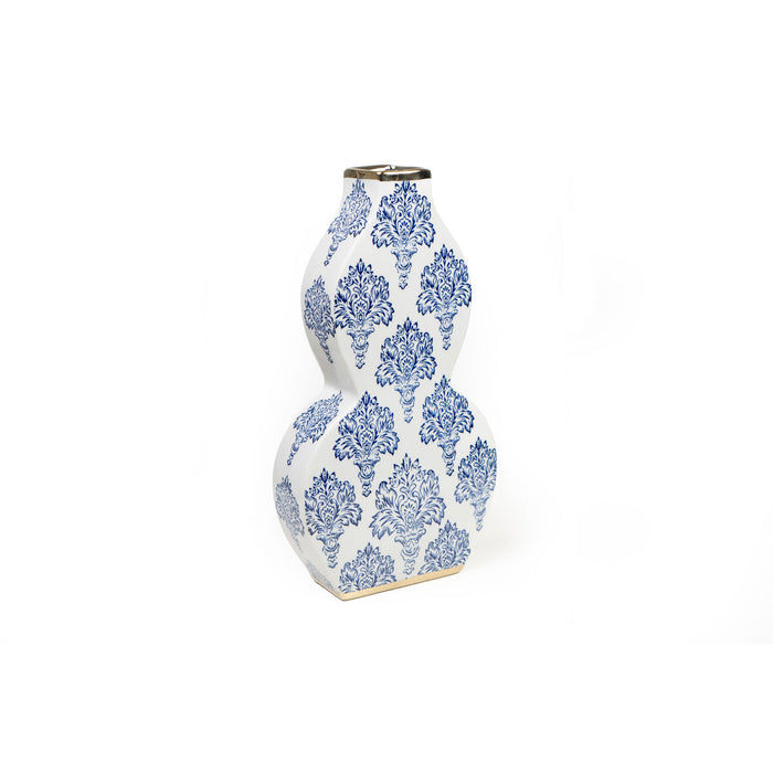 Vase Romimex Blue White Blue/White Porcelain 20 x 38 x 8 cm