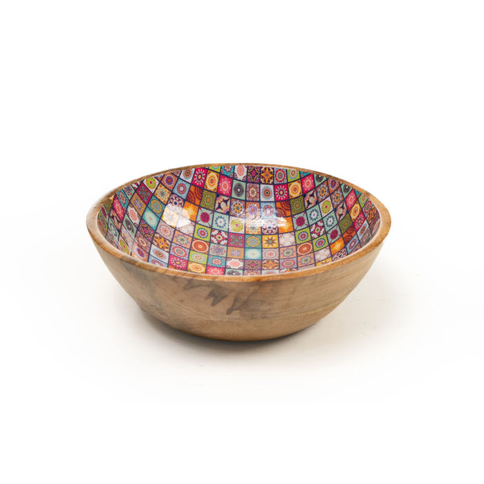 Bowl Romimex Red Mango wood 25 x 8 x 25 cm