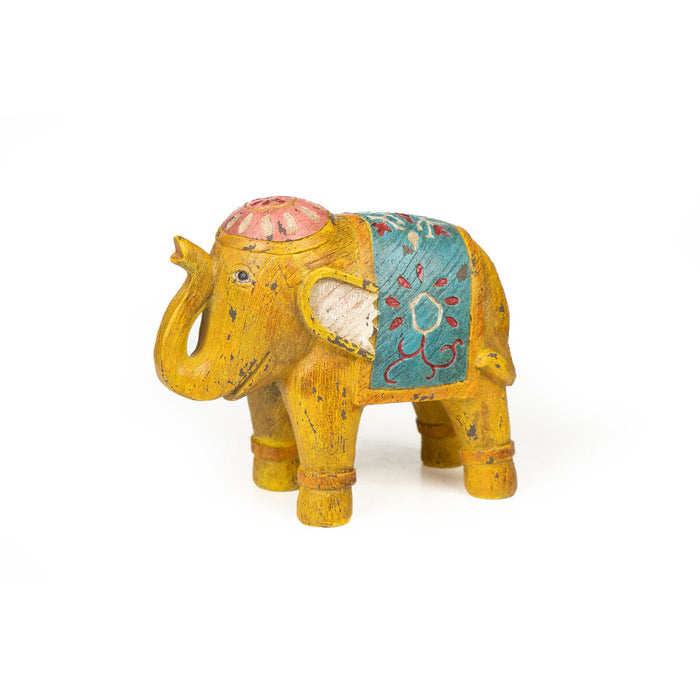Decorative Figure Romimex Multicolour Resin Elephant 22 x 18 x 10 cm