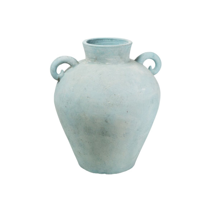 Vase Romimex Green Terracotta 50 x 60 x 50 cm With handles