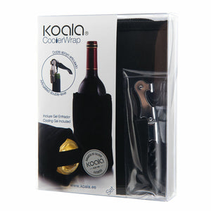 Set of Wine Accessories Koala Ac Black Metal 2 Pieces
