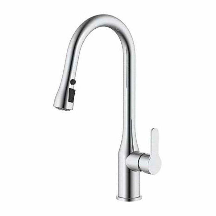 Mixer Tap Verhal serie trazo Silver Stainless steel C-shaped