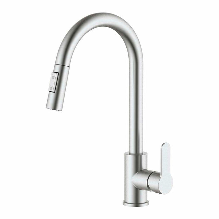 Mixer Tap Verhal miño Silver Stainless steel C-shaped