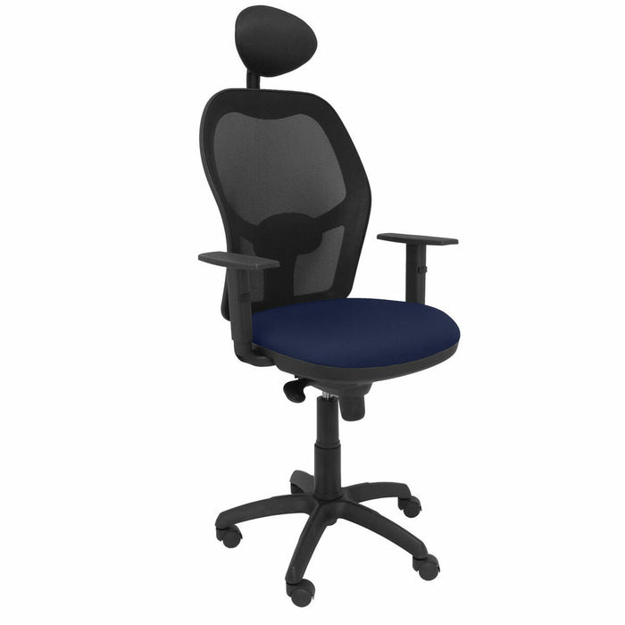 Office Chair with Headrest Jorquera P&C ALI200C Blue Navy Blue