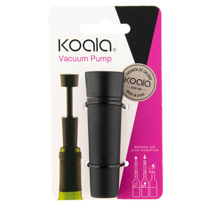 Vacuum Stopper for Wine Koala Basic Black Silicone ABS Plastic 7,5 x 2,1 cm