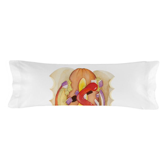 Pillowcase HappyFriday Baleno Teen Hotdog Multicolour 45 x 110 cm