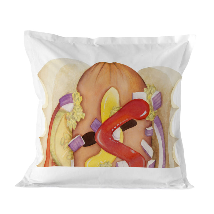 Pillowcase HappyFriday Baleno Teen Hotdog Multicolour 80 x 80 cm