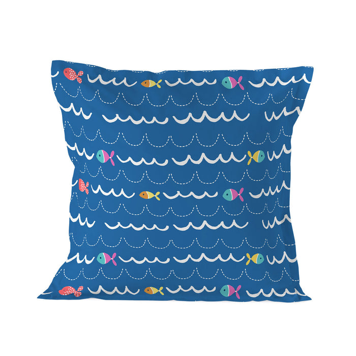 Pillowcase HappyFriday Moshi Moshi Sea Life Multicolour 80 x 80 cm