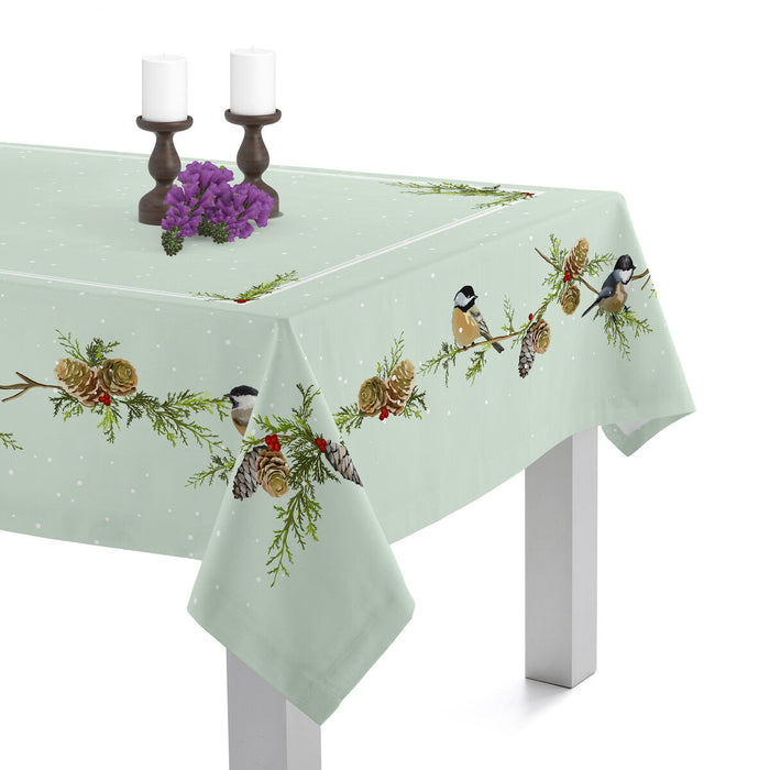 Tablecloth HappyFriday Xmas Sparrow Multicolour 145 x 150 cm