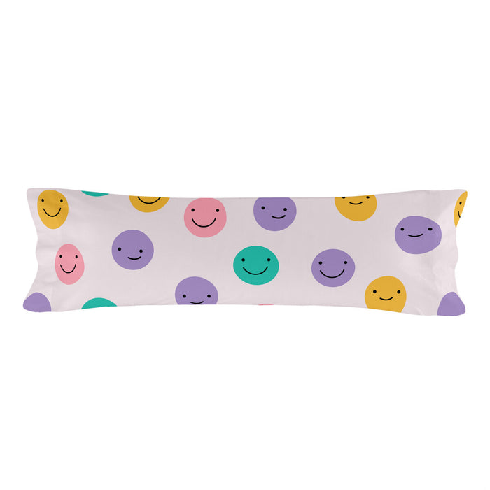 Pillowcase HappyFriday Aware Funny faces Multicolour 45 x 125 cm