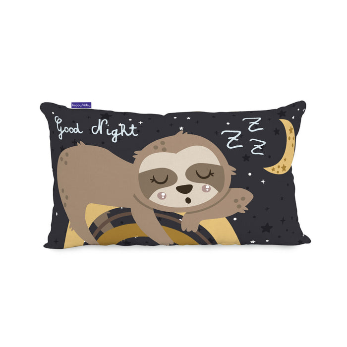 Cushion cover HappyFriday Moshi Moshi Sleepy Sloth Multicolour 50 x 30 cm