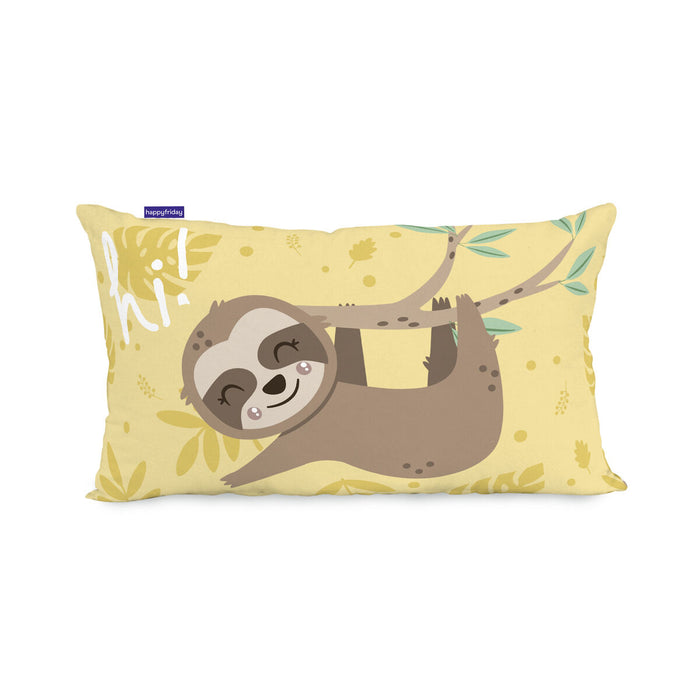 Cushion cover HappyFriday Moshi Moshi Happy Sloth Multicolour 50 x 30 cm