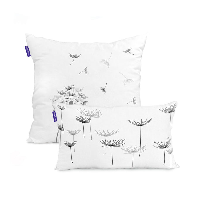 Set of cushion covers HappyFriday Blanc Dandelion Multicolour 2 Pieces