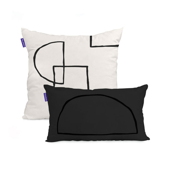 Cushion cover HappyFriday Blanc Serenity  Multicolour 2 Pieces