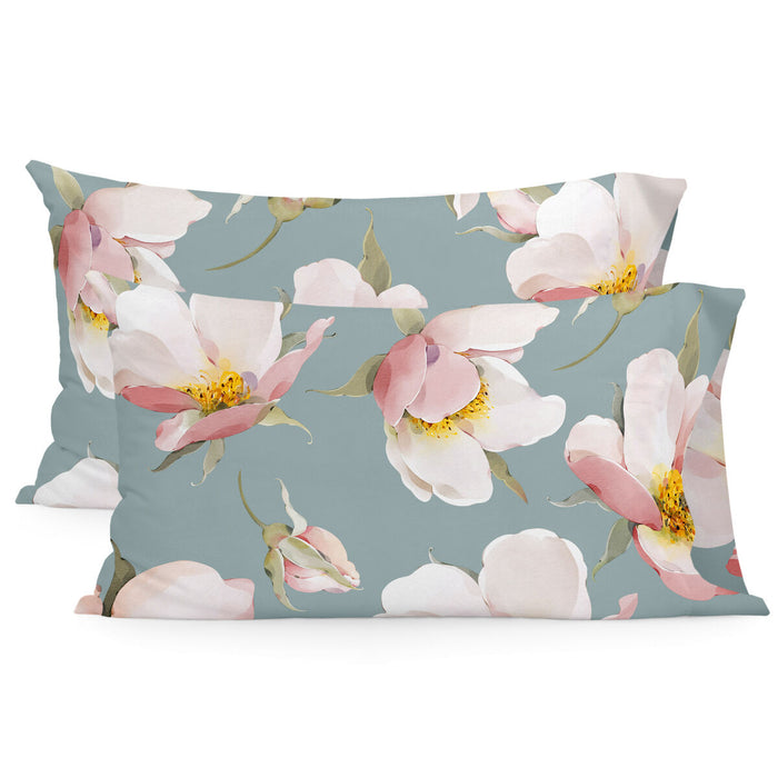 Pillowcase HappyFriday Spring Blossom Multicolour 50 x 75 cm (2 Units)