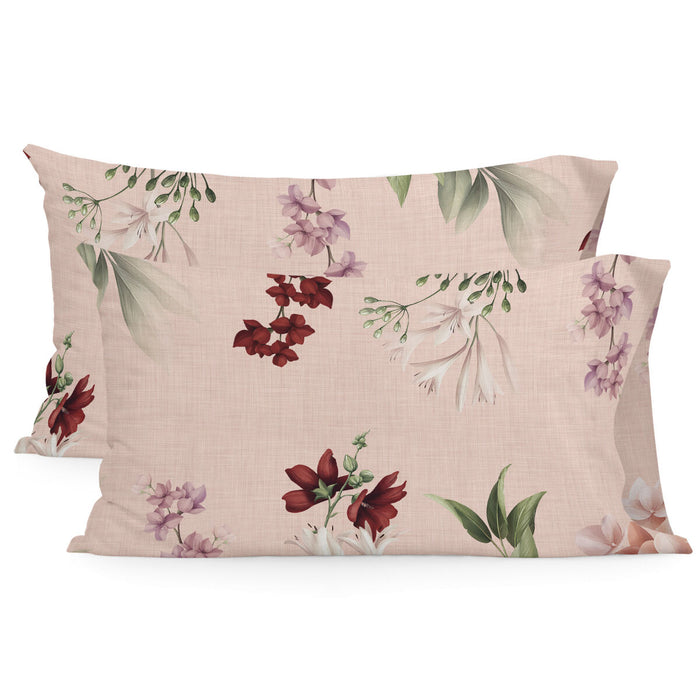 Pillowcase HappyFriday Summer Floral Multicolour 50 x 75 cm (2 Units)