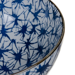 Salad Bowl 20 x 20 x 9,5 cm Porcelain Blue White